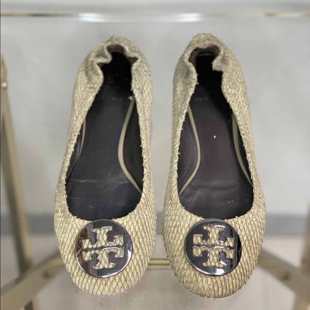 Tory Burch Python Flats